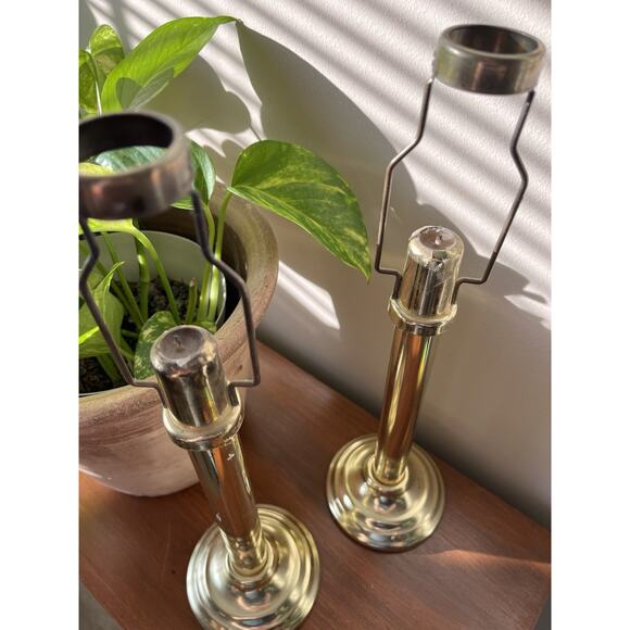 Vintage PartyLite Brass Candle Stick Holders - Picture 2 of 5